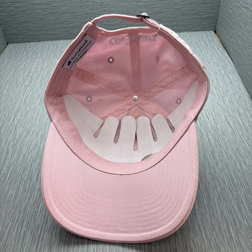 Champion Cincinnati Bearcats Hat Pink Adjustable Baseball Cap NCAA NWT OSFM